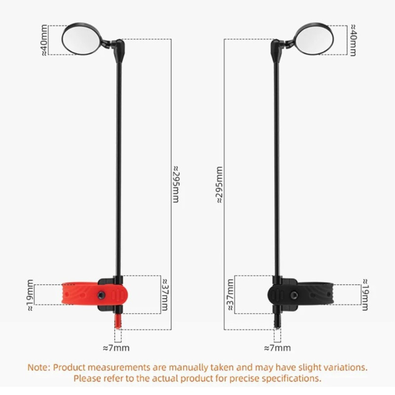 Sykkelhjelm Bakspeil Motorsykkel Uttrekkbart kjøresikkerhetsspeil