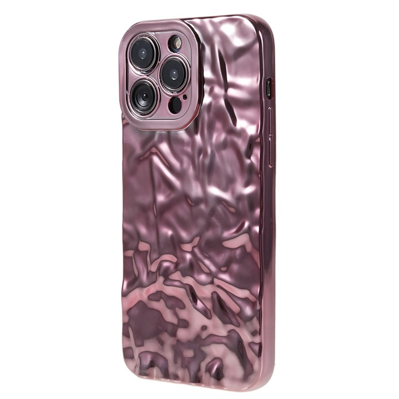 Til iPhone 15 Pro Max TPU - deksel Elektrobelagt Rynket - Rosa