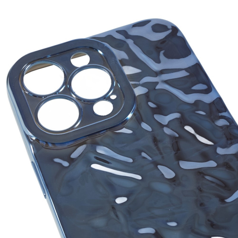 Til iPhone 15 Pro Max TPU Etui Elektroplating Rynket Ujævn Telefon Cover