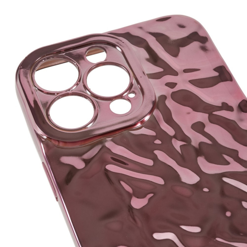 Til iPhone 15 Pro Max TPU Etui Elektroplating Rynket Ujævn Telefon Cover