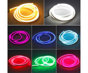 Dekorativ Ljusremsa För Bil Huv Flexibel Vattentät  - Rosa 2m