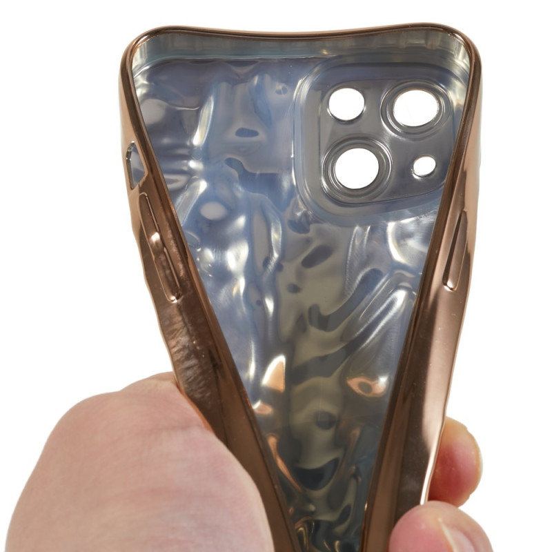 iPhone 15 TPU Kuori Elektroplating Rypistynyt Epätasainen Puhelimen Suojakotelo