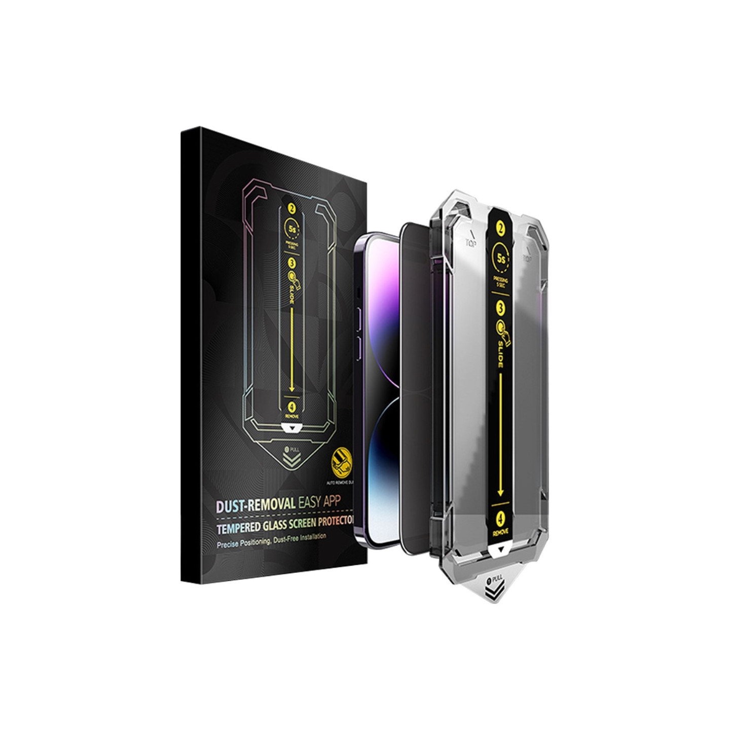 iPhone 15 Pro Anti - spy Privacy Tempered Glass - näytönsuoja