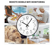 Väggklocka MiniKamera Övervakning Dold WiFi-kamera Spion