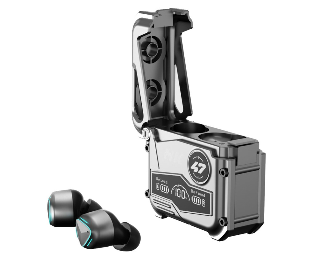 MK47 Mechanical Gaming Bluetooth In-ear Headset - Grå