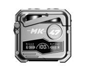 MK47 Mechanical Gaming Bluetooth In-ear Headset - Grå