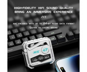 MK47 Mechanical Gaming Bluetooth In-ear Headset - Grå