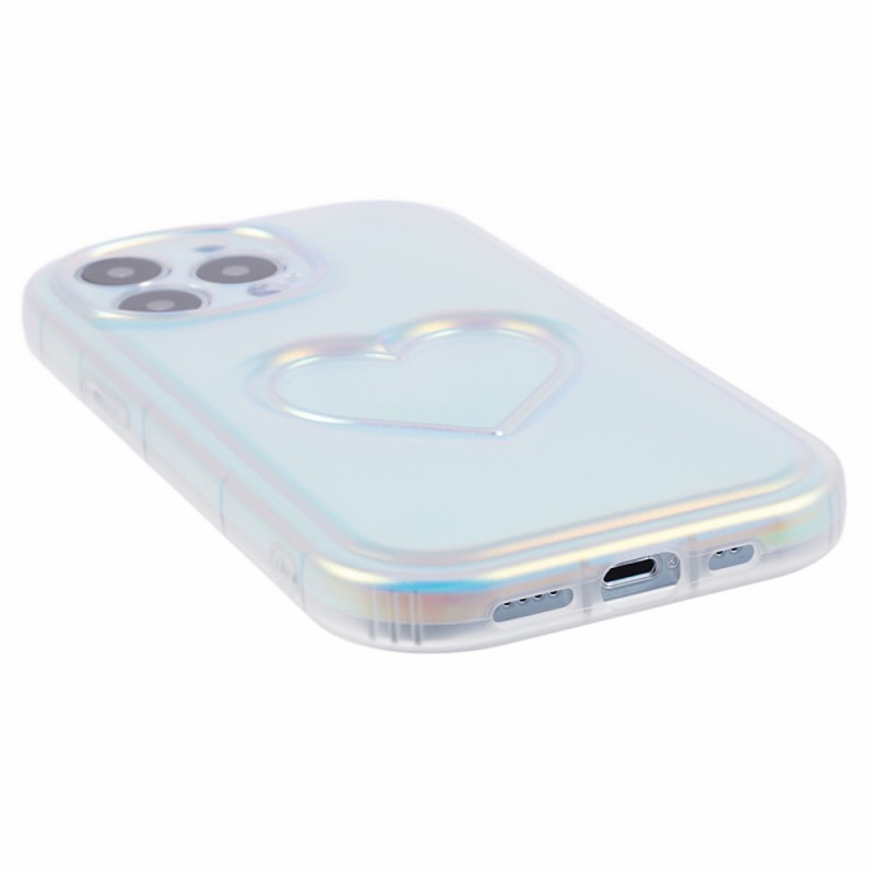 For iPhone 15 Pro Max Case Shell TPU 3D effect heart shape