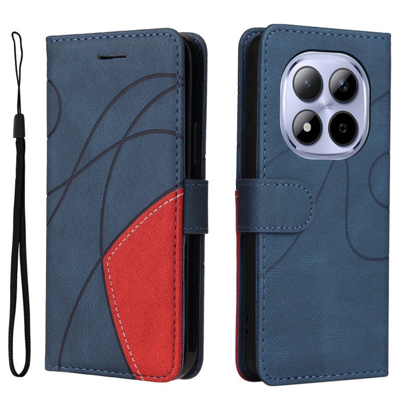 Til Xiaomi Redmi Note 15 Pro 5G KT-serie-1 dobbeltfarve tegnebog