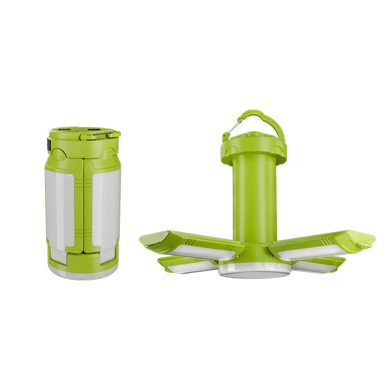 Taitettava retkilyhty, ladattava, 4 valotilaa, vedenpitävä telttalamppu