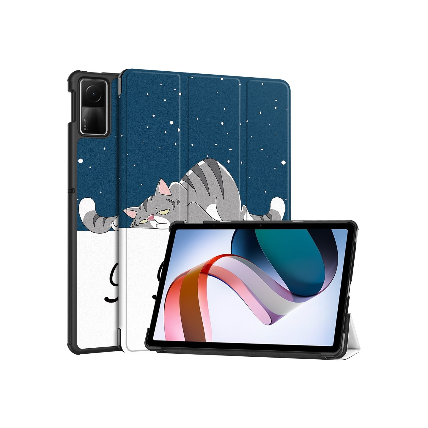 Xiaomi Redmi Pad SE Stand Slim Fit Cover Sleep / Wake - Cat