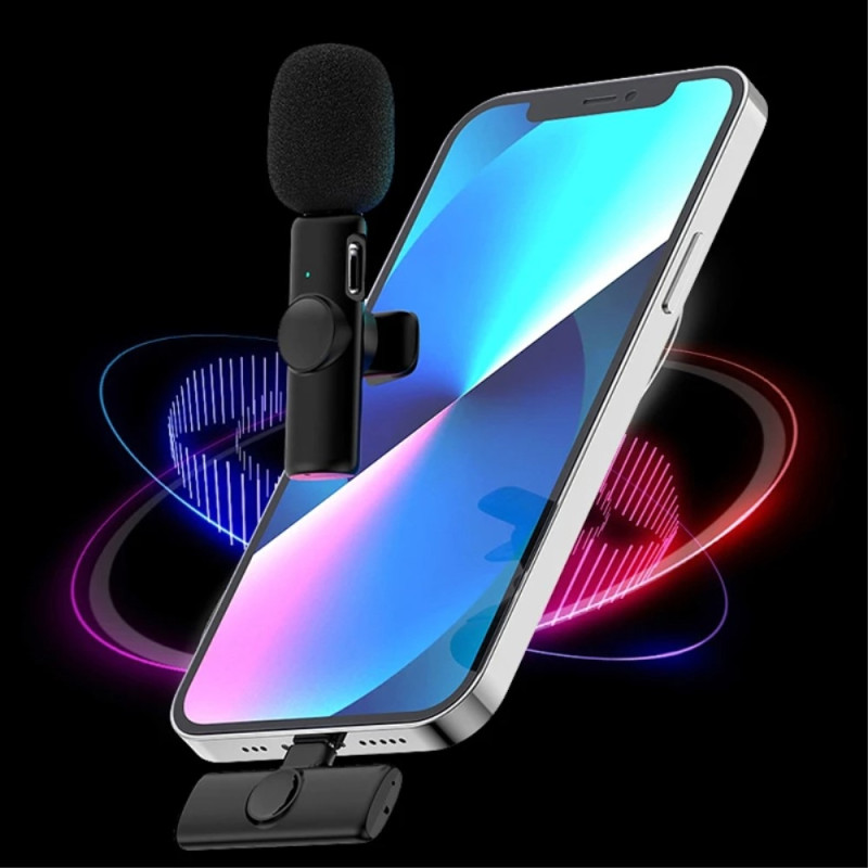 USB - C 2.4GHz Wireless Lavalier Microphone (2 Mics+1 Receiver)