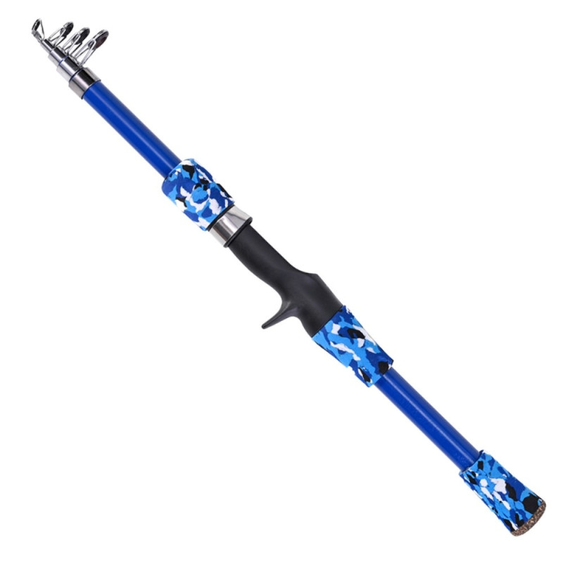 LEO 165 cm retractable fishing rod in fiberglass spinning fishing rod