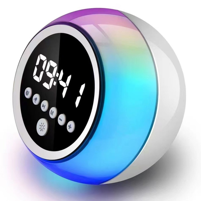 Alarm clock Bluetooth speaker Dimmable FM radio timer function