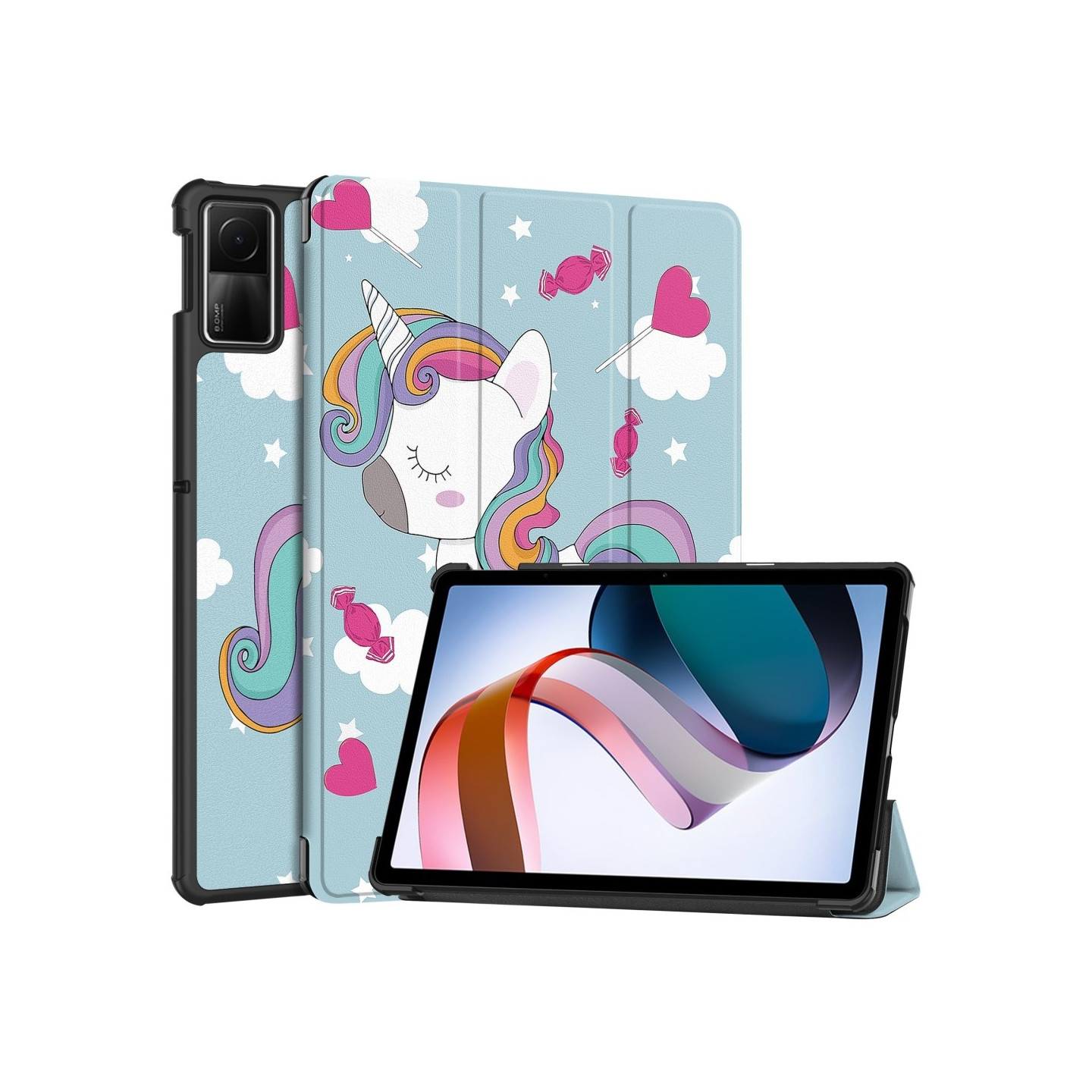 Xiaomi Redmi Pad SE Stand Slim Fit Cover Sleep / Wake - Unicorn