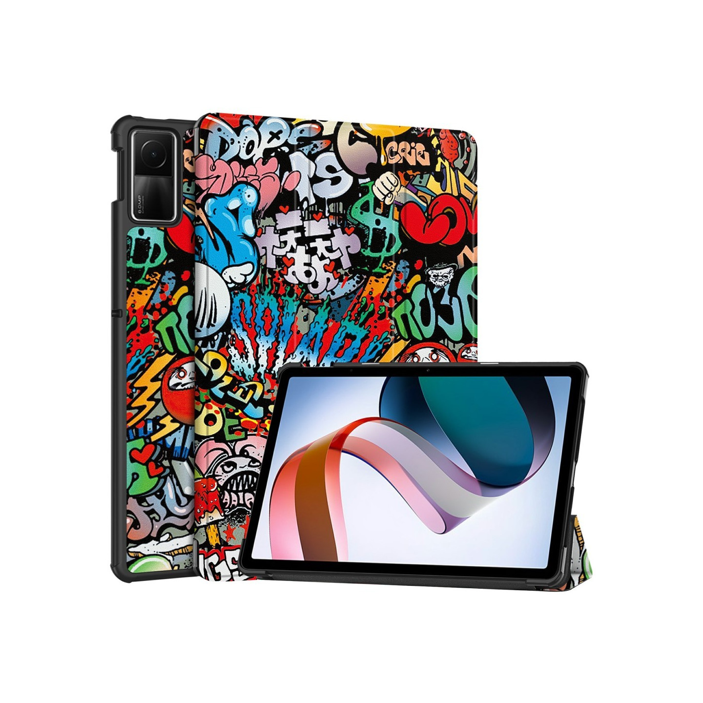Xiaomi Redmi Pad SE Stand Slim Fit Peite Sleep/Wake - Graffiti