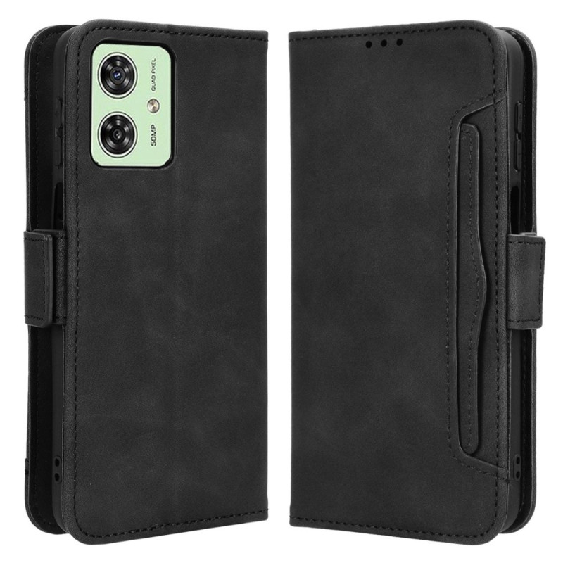 Motorola Moto G54 5G Multiple Card Slots Phone Wallet Case - Black