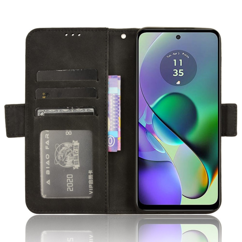 Motorola Moto G54 5G Multiple Card Slots Phone Wallet Case - Black