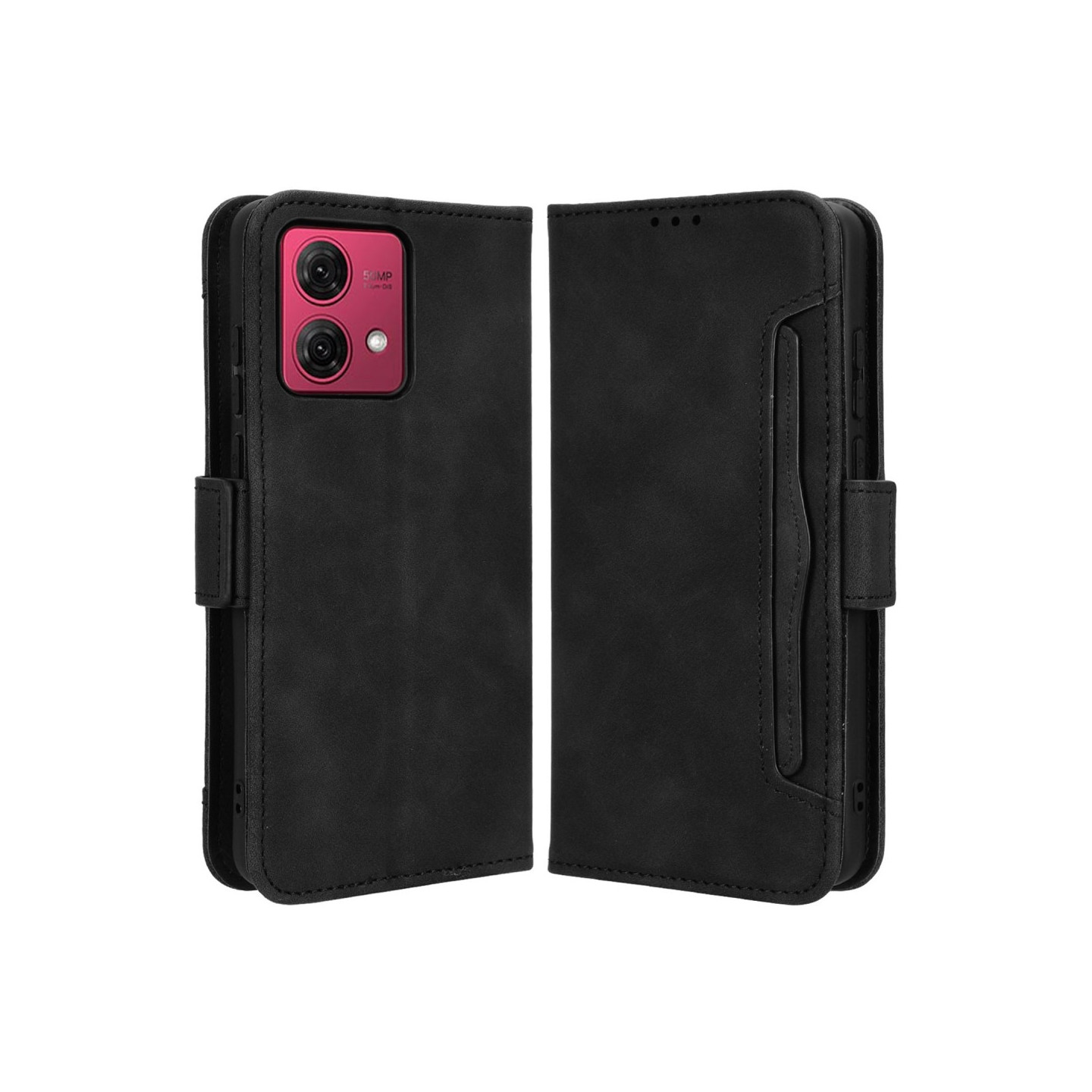 Motorola Moto G84 Lommebok - deksel med Kortholder - Svart