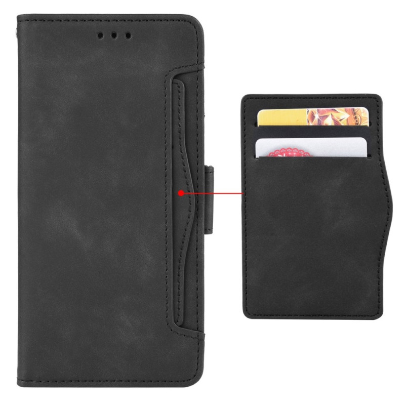 Motorola Moto G84 Multiple Card Slots Phone Wallet Case - Black