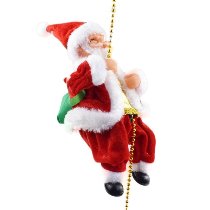 Christmas Santa Claus Doll Climbing Rope hanging decoration Xmas