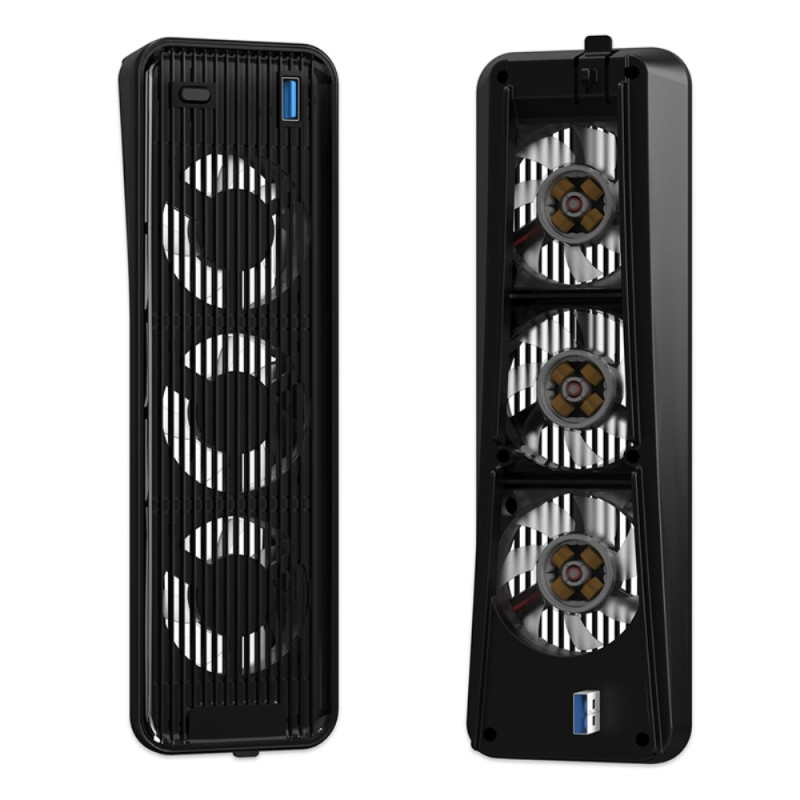 PS5 ABS - tuulettimelle 2 - nopeuksinen tuulen lämmönpoiston USB - tuulettimen jäähdytin