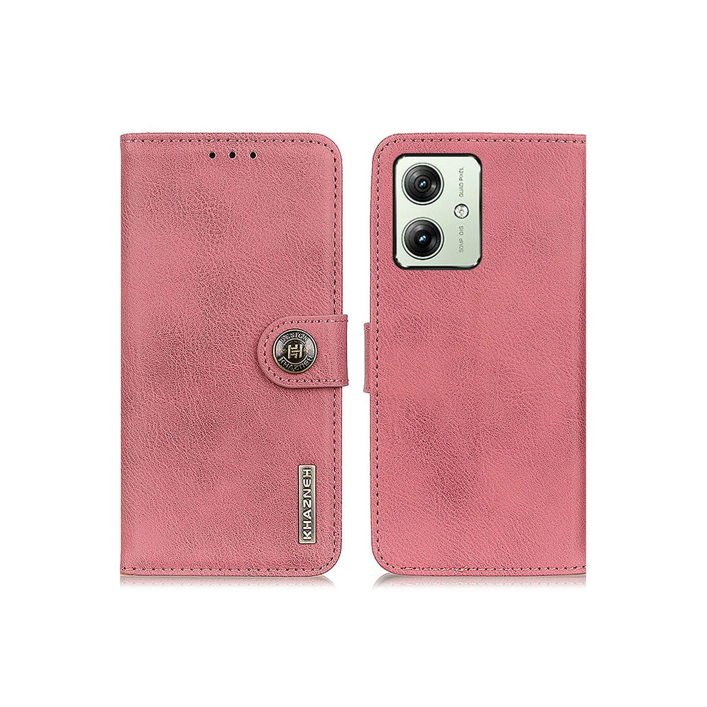 KHAZNEH Motorola Moto G54 Lommebok - deksel - Rosa