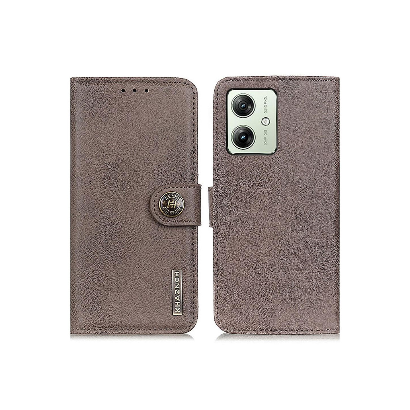 KHAZNEH Wallet Stand Case for Motorola Moto G54