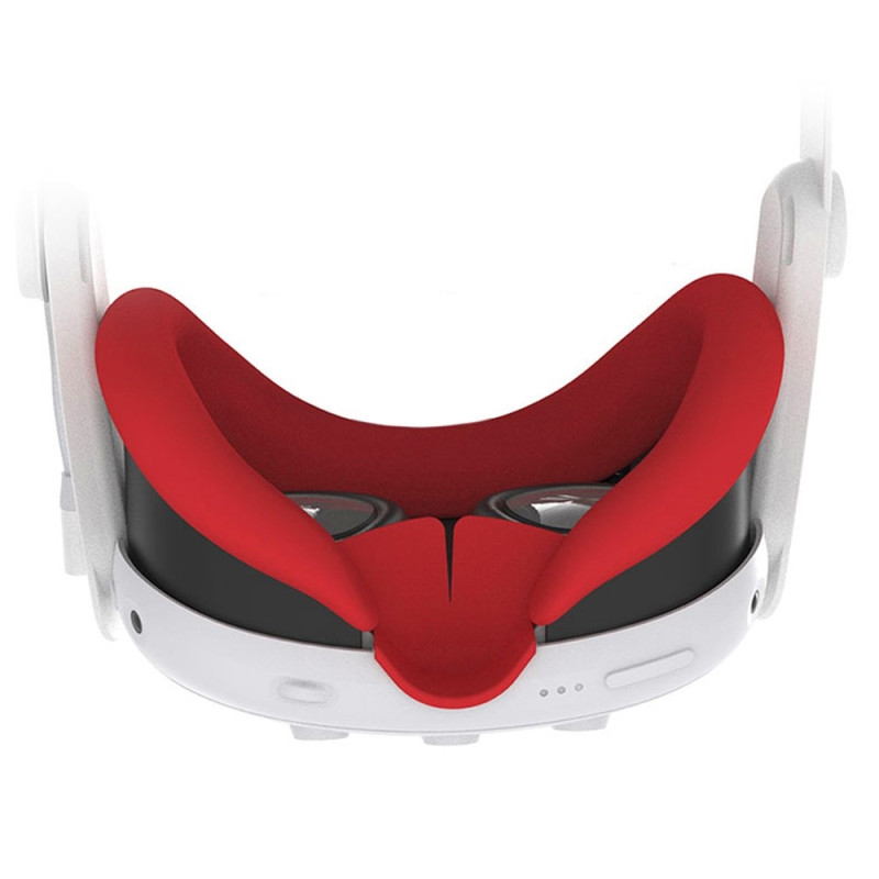 Meta Quest 3 Eye Mask Protective Cover with Nose Support - Red