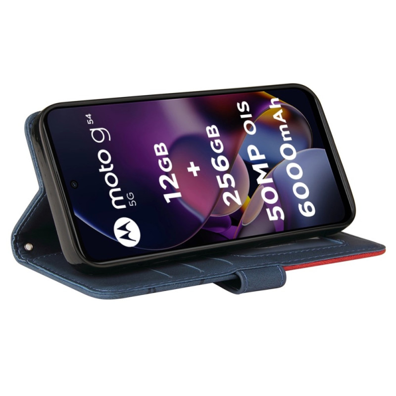 KT Lommebok - deksel til Motorola Moto G54 - Blå