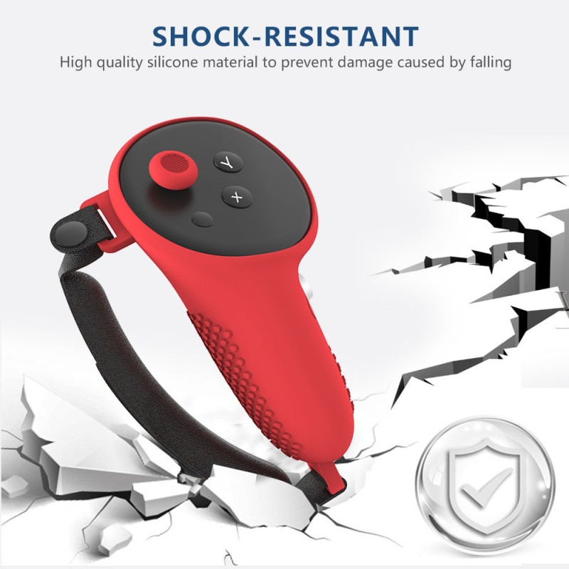 Meta Quest 3 Control Protection Silicone Case Hand Strap - Black