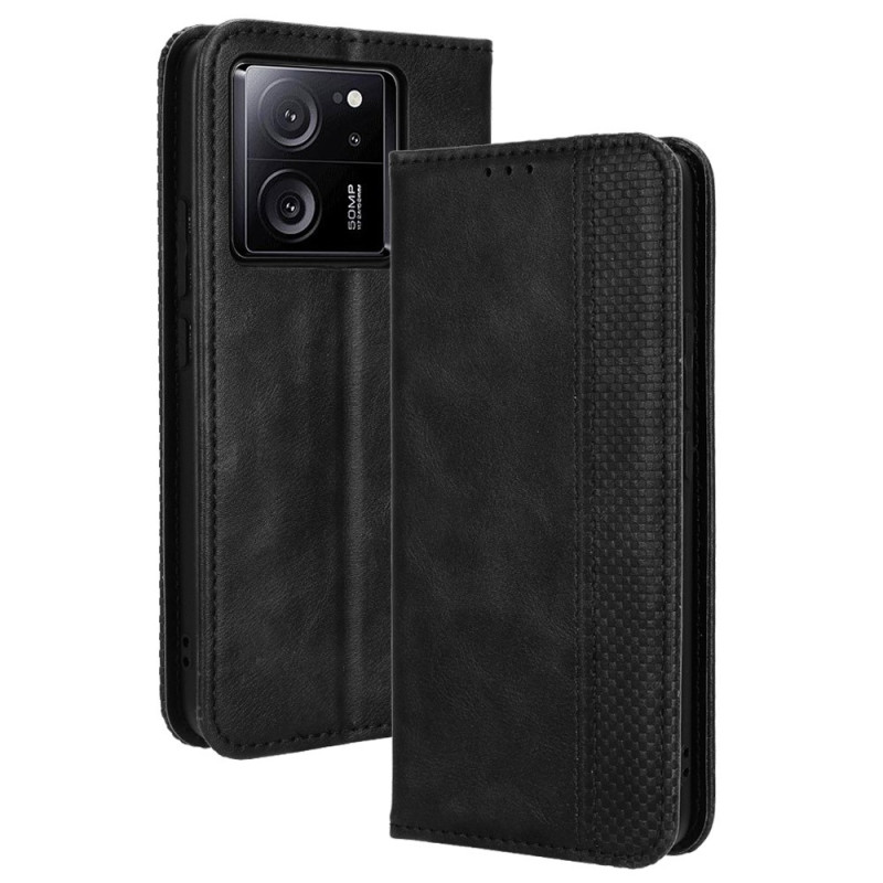 Lompakkoteline Käännettävä Puhelinkotelo Xiaomi 13T / 13T Pro - Musta