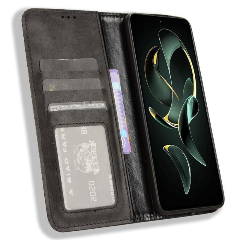 Wallet Stand Flip - telefonetui til Xiaomi 13T / 13T Pro - Sort