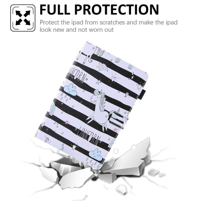 iPad 10.9 (2022) tablettikotelon kansi taitettava jalusta - hevonen