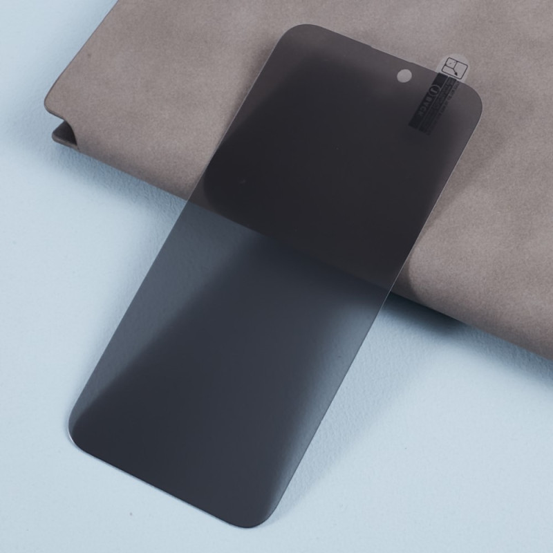 til iPhone 15 Pro Fulldeksel Herdet Glass Anti - Spy Personvern