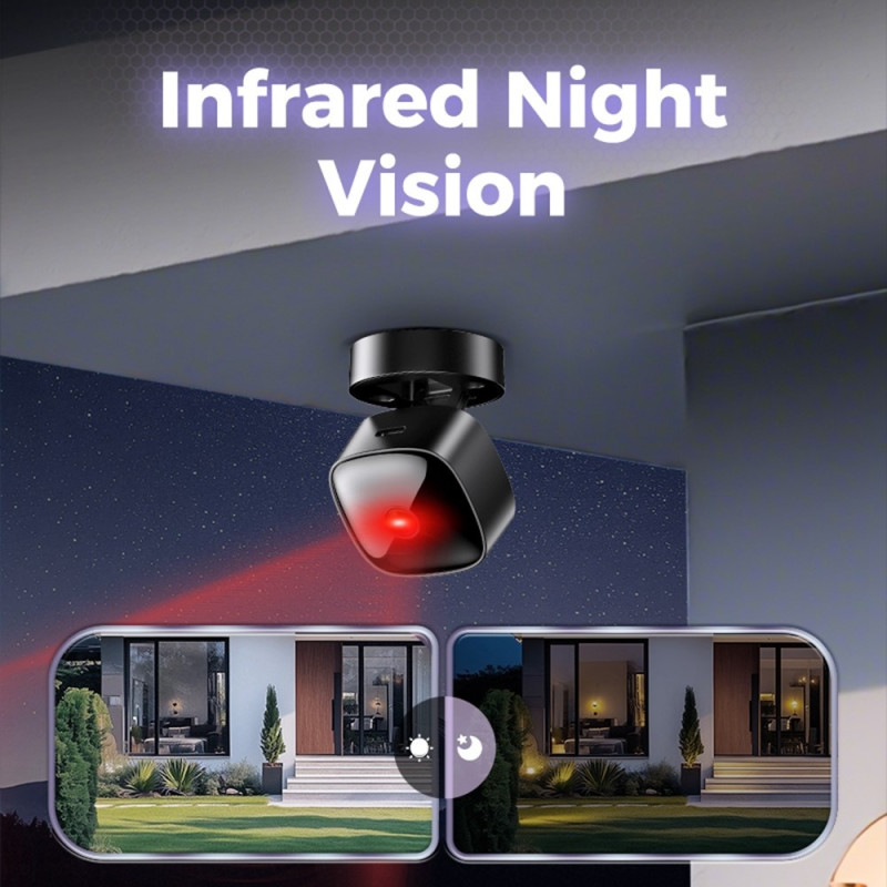 Remote Control WiFi HD Mini Camera Real-time Surveillance Night Vision Camera 32GB Card