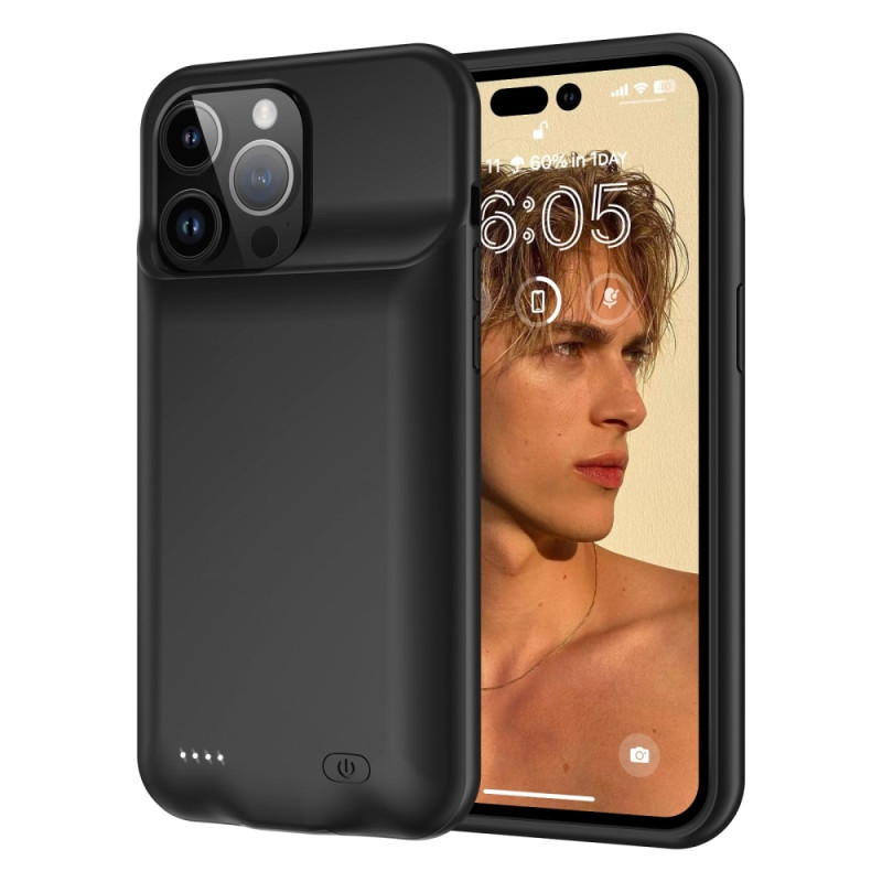 Rechargeable Battery Case Shell for iPhone 15 Pro Max 8500mAh