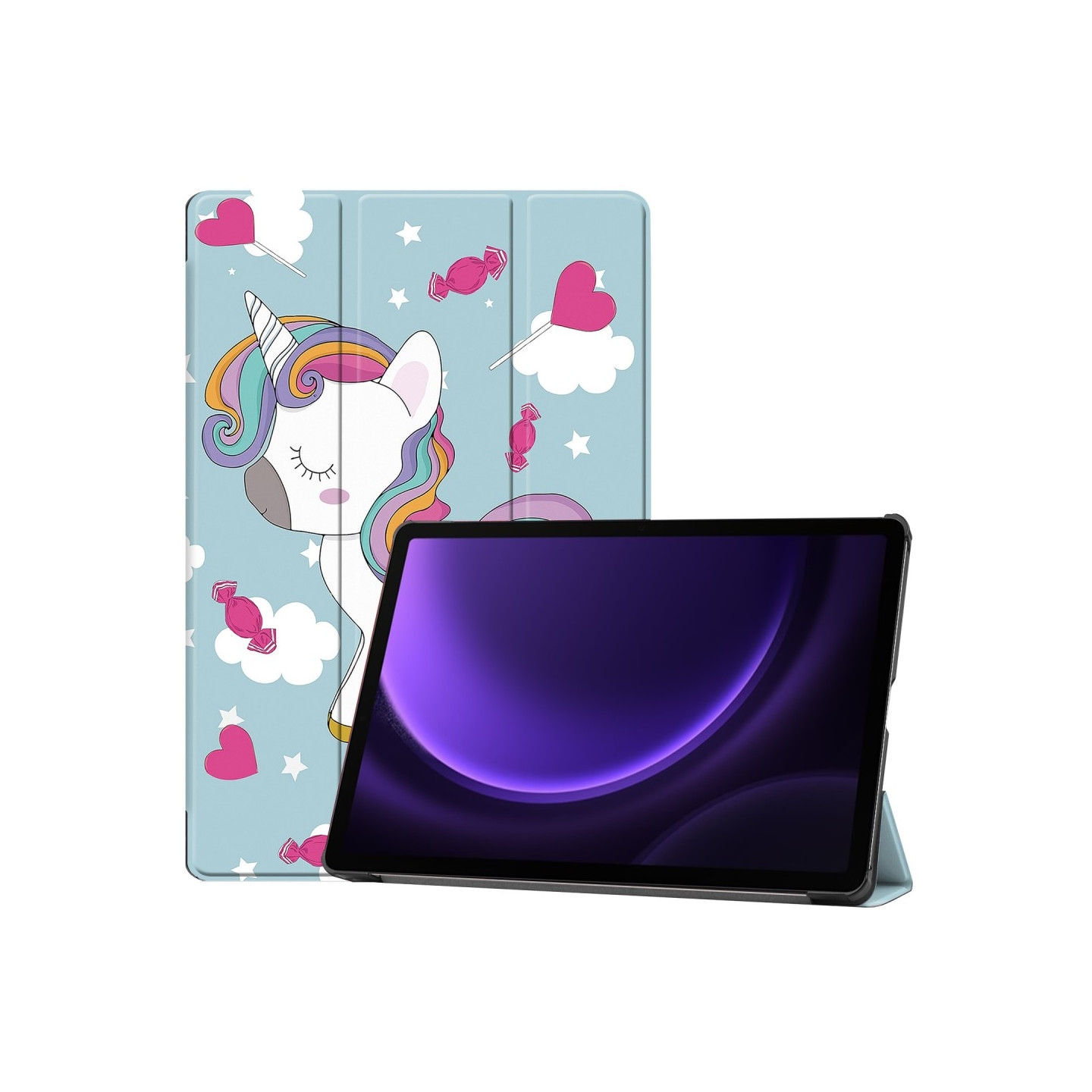 Kolmen taittotelineen älykotelo Samsung Galaxy Tab S10 Lite / S10 FE / S9 FE