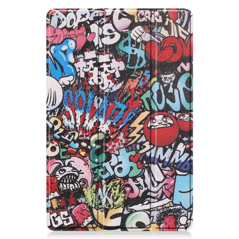 Slim Fit Dekseldeksel Til Samsung Galaxy Tab S10 Lite / S10 FE / S9 FE - Graffiti