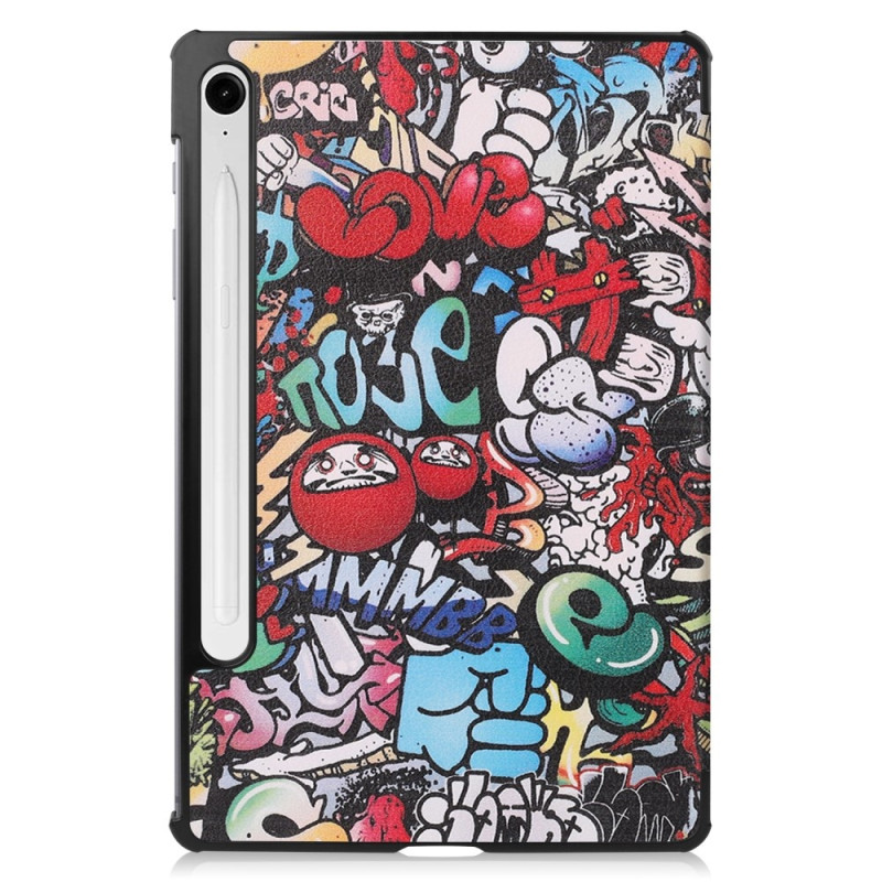 Slim Fit Dekseldeksel Til Samsung Galaxy Tab S10 Lite / S10 FE / S9 FE - Graffiti