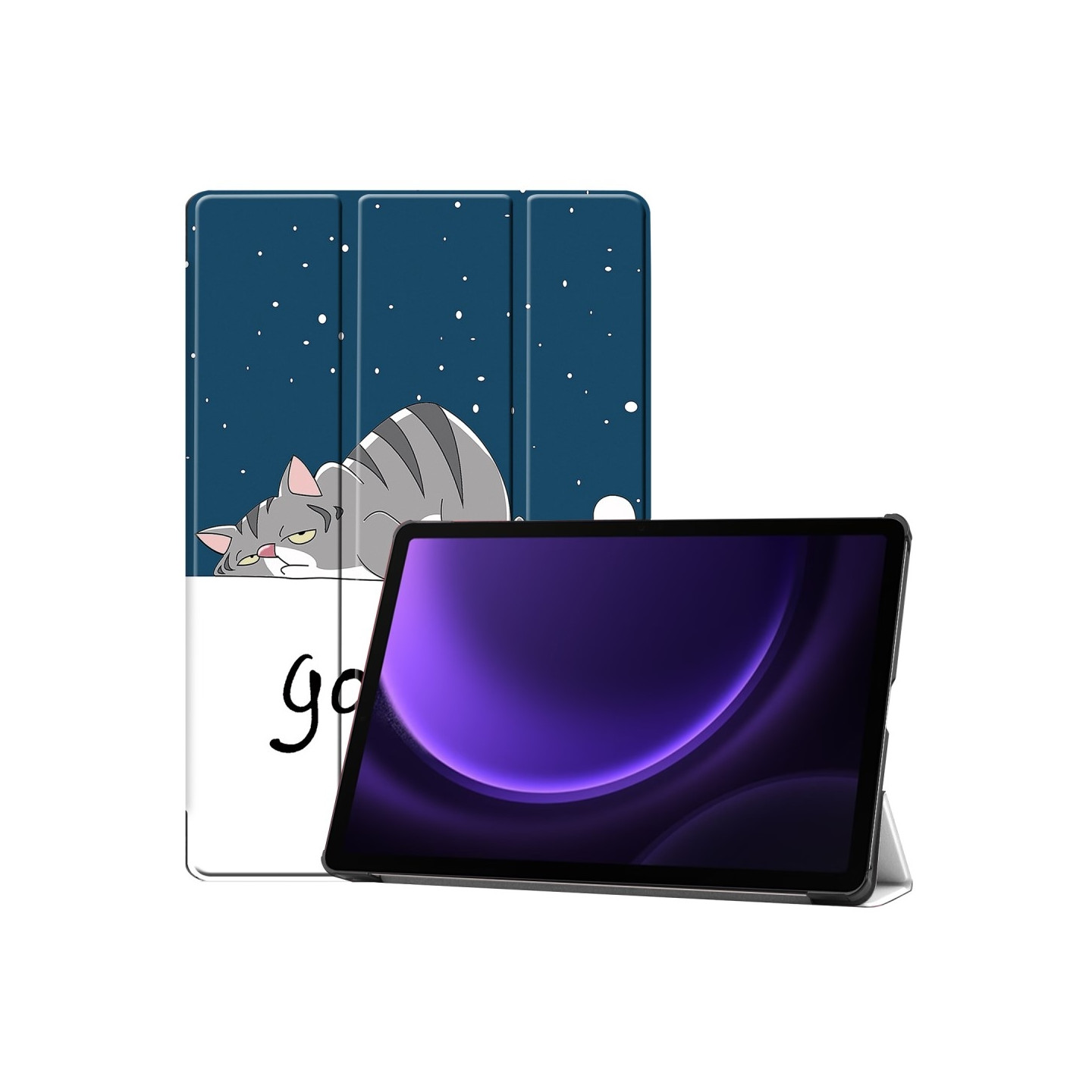 Tri - fold Stand Smart Case for Samsung Galaxy Tab S10 Lite / S10 FE / S9 FE