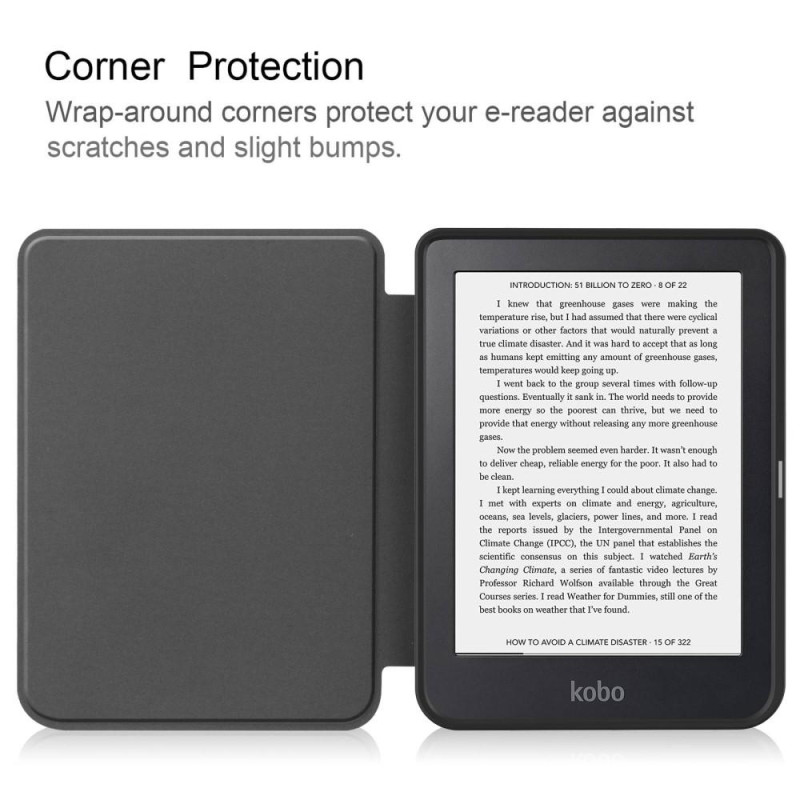 Stand Case Cover for Kobo Clara 2E - Gray