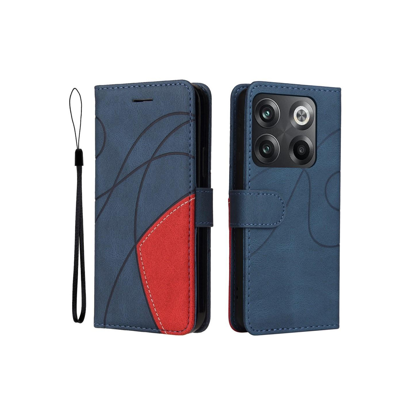 OnePlus 10T/Ace Pro KT - sarjalle 1 kaksivärinen - sininen