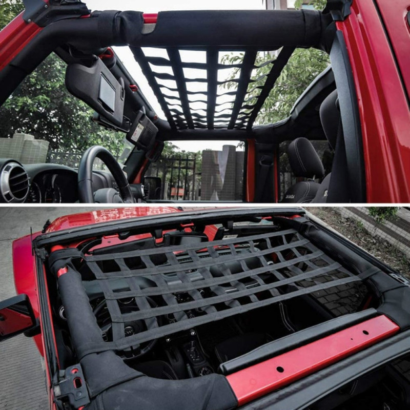Car roof Cargo net SUV Cargo storage Net hammock Car accessories