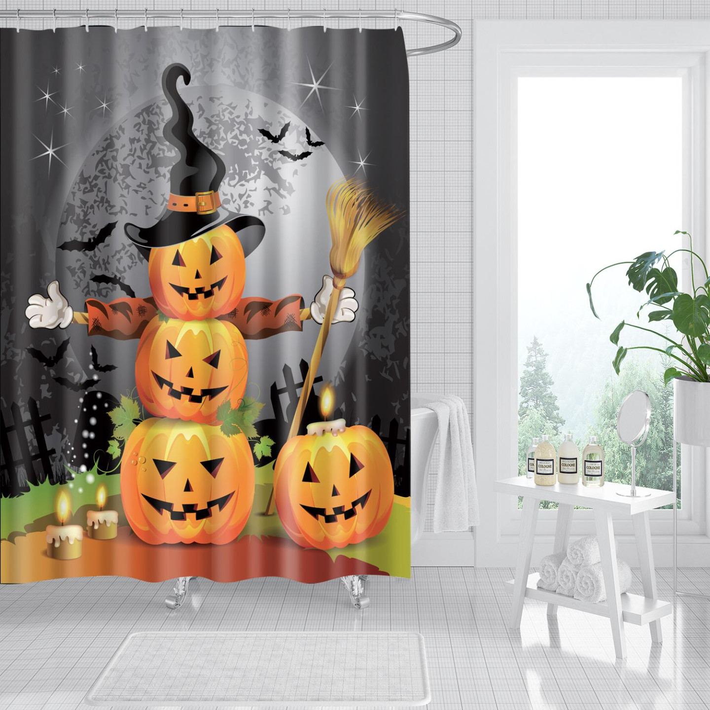 Shower Curtain Halloween Home Decor - Halloween