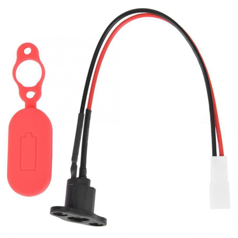 For Xiaomi M365/Pro ladeport+Beskyttelsesreservedel