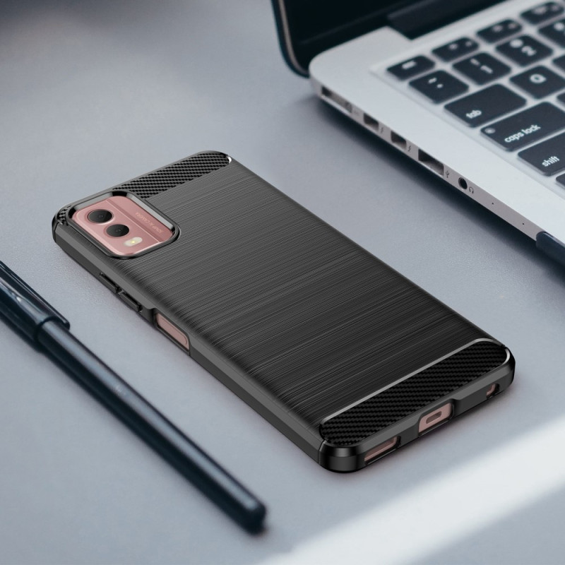 Slim - Fit TPU Telefondeksel til Nokia C32 - Svart