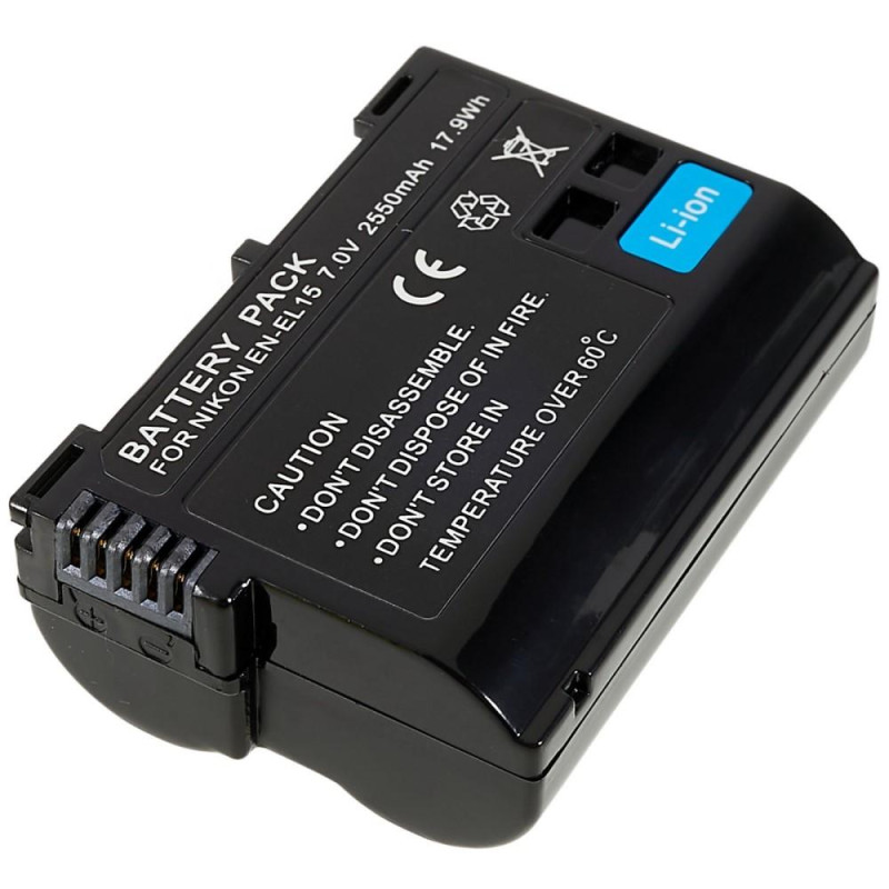 For Nikon D7000 7.0V 2550mAh kamera batterikode: EN - EL15