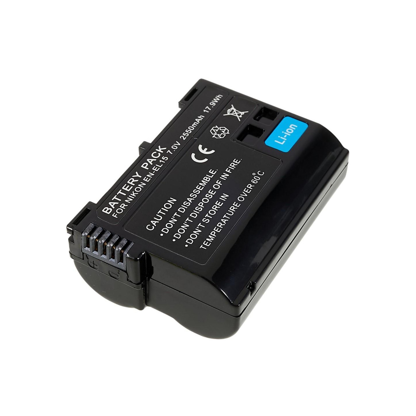 For Nikon D7000 7.0V 2550mAh kamera batterikode: EN - EL15