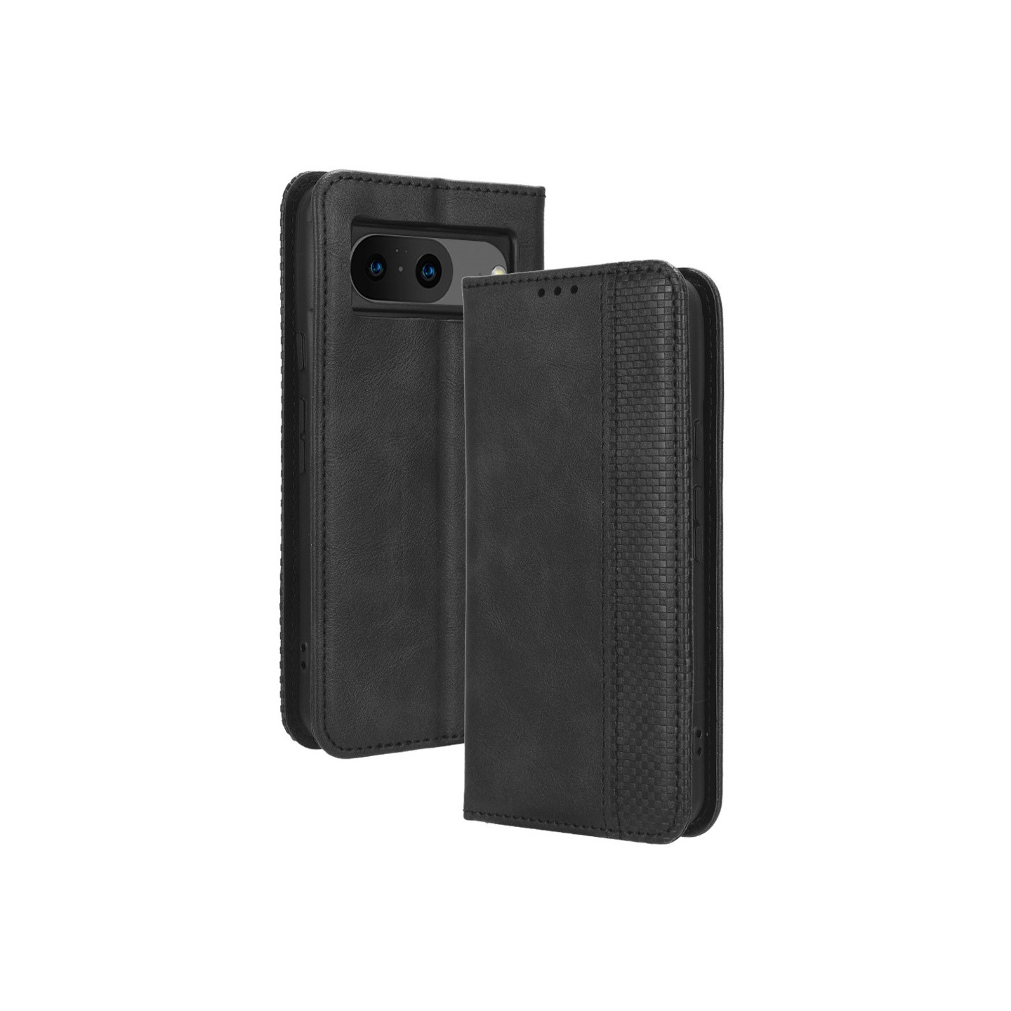 Lompakkoteline Käännettävä Puhelinkotelo Google Pixel 8 - Musta